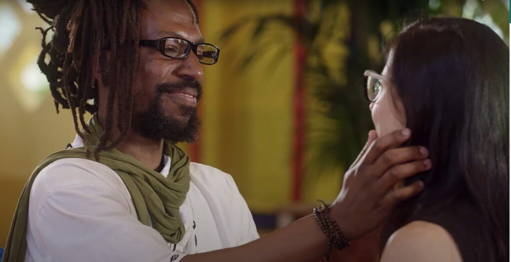Spirit, a Somatica Institute student, learning to be a better lover in a session with Celeste Hirschman.