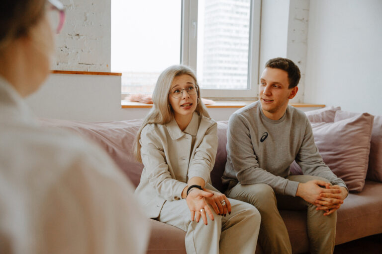 Couple in a sex coaching session