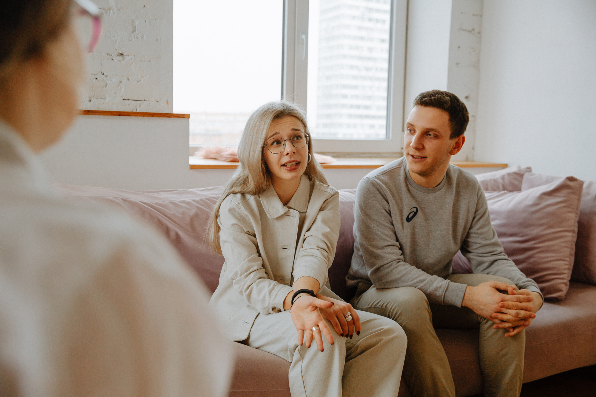 Couple in a sex coaching session