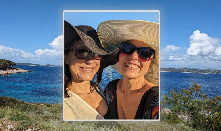 Celeste and Danielle on Virgin Island
