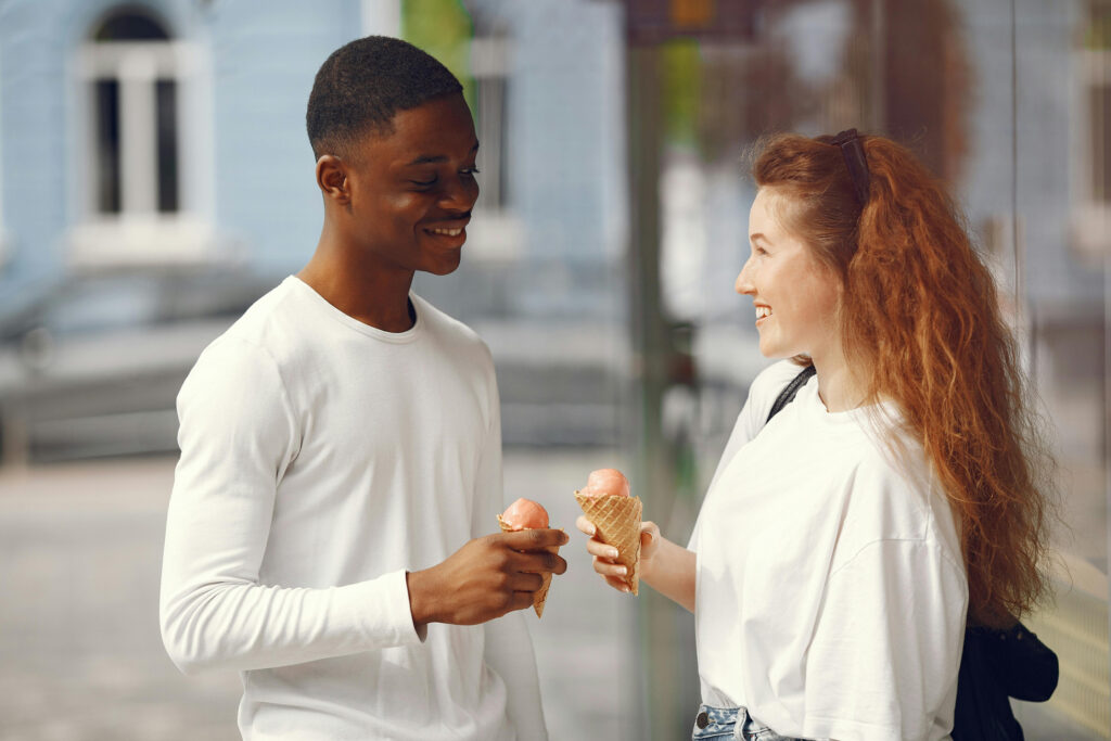 Two young virgins on a date